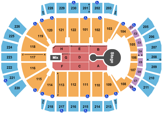 Jobing Arena Concert Seating Chart